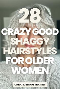 Click for More ➡️ | Save for Later ❤️  Looking for a new hairstyle to give your look a lift? These 28 trendy shaggy haircuts for older women, from pixies to mid-length layers, will inspire your next salon visit. Whether you go for a daring color or keep it natural, these styles deliver texture and volume to fine or thinning hair while being low-maintenance.  #ShaggyHairstyles #OlderWomenHair #ShaggyHaircuts #HairInspiration #FineHair #PixieCuts #LayeredHair #2024HairTrends #ChoppyLayers #TexturedCuts Hairstyles For Medium Length Hair For Women Over 60, Shaggy Bob For Fine Hair Choppy Hairstyles Over 50, Shaggy Bob Curly Hair, Hairstyles For Over 60 Older Women, Hair Styles For Over 60 Aging Gracefully, Haircuts For Older Women Over 60, Easy 80s Hairstyles, Grey Hair Growing Out, Over 60 Hairstyles For Women Fine Hair