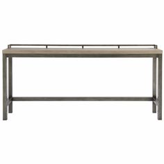 a metal and wood bench on a white background