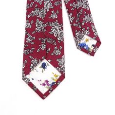 Material:Cotton Blend Approx Size: Max width: 6.5 cm / 2.4 inches Small width: 4 cm / 1.6 inches Length: 148 cm / 58 inches Red Wedding Suit And Tie Accessories With Pocket Square, Elegant Floral Print Ties As Gift, Elegant Floral Print Ties As A Gift, Adjustable Red Suit And Tie Accessories For Wedding, Elegant Floral Print Ties For Gifts, Red Tie As A Summer Gift, Multicolor Floral Print Wedding Ties, Formal Adjustable Floral Print Suit Accessories, Elegant Floral Print Suit And Tie Accessories For Groom