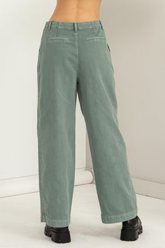 Expertly designed, Sage Mid Rise Wide Leg Pants elevate your wardrobe with a flattering mid-rise waist and pleat detailing. Crafted from 100% cotton, these pants offer a comfortable wide-leg silhouette for an elongated appearance. Complete with belt loops, back pockets, and a hidden zipper fly for a polished finish. Pants Large, Hidden Zipper, Leg Pants, Wide Leg Pants, Mid Rise, Wide Leg, Boutique, Zipper, Wardrobe