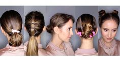 Quick, convenient and cute AF, try this workout hairstyle inspiration the next time you exercise from Cosmo Pinup Hair Tutorial, Hair Ideas For Short Hair, Gym Hair, Hairstyles Quick, 40s Hairstyles, Hair Updos Tutorials, Wedding Hairstyles Tutorial, Ideas For Short Hair