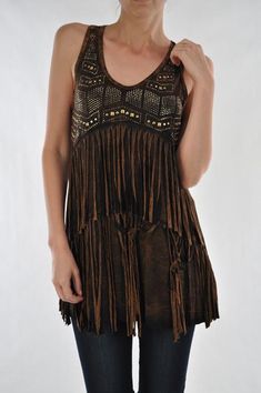 Tanks - Jalynn's Closet Bohemian Fringe Top For Night Out, Summer Festival Tops With Frayed Hem, Sleeveless Fringe Tops For Festival, Distressed Bohemian Top For Festival, Bohemian Distressed Top For Festival, Summer Sleeveless Tops With Beaded Fringe, Casual Fringe Tank Top For Festivals, Ladies Western Shirts, Party Fringe