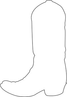 the outline of a cowboy boot