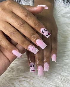 Pink Nail Inspo Square, Short Square Acrylic Nails Fall 2024, Russian Tips, Short Pink Nails, Fall Acrylic, Business Nails, Girly Acrylic