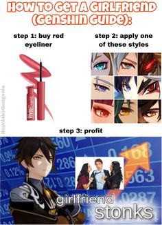 how to get a girl friend genshin guide? step by step 2 apply one eyeliner