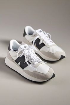 New Balance 237 Sneakers | Anthropologie New Balance Shoes White And Black, Womens Black Tennis Shoes, Cute New Balance Shoes Women, Men New Balance Shoes, New Balance Shoes 237, School Run Outfit Mum, Black New Balance Outfit, New Balance 237 Women, New Balance Sneakers Outfit