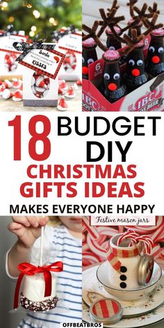 Want to know about best diy gift ideas for christmasThese 18 diy gift ideas for christmas are simply the bestSocheck out these best gift ideas for christmasBest diy Christmas gifts for everone on list. Small Diy Christmas Gifts, Homemade Christmas Gifts For Boyfriend, Diy Gift Ideas For Christmas, Best Diy Christmas Gifts, Inexpensive Diy Christmas Gifts, Advent Calendar Diy, Gift Ideas For Christmas, Christmas Gifts Ideas, Frugal Christmas