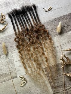 Set of x10 dreadlock extension pieces. Made with Elee's Hair, 100% human hair, deep wave style, ombre # 1b/33/27. Lovely, soft hair. (Permanent curl). 17 inches long (stretched) and available in two thicknesses: 5-6mm or 7-8mm Great for the tips of your dreads for added interest! Longer lengths in the same hair available upon request. Any questions at all, please ask 🤎 Dreadlock Extension, Permanent Curls, Bling Makeup, Dreadlock Extensions, Soft Hair, Deep Wave, 100 Human Hair, Beauty Book, Hair Extensions