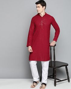 The Handmade Solid Color Indian Handmade Short Shirt or Kurta * Metal : Cotton * Color : Red (Sam As Picture ) *Length : As you Selected  *Shirt Chest is measurement for shirt (not body) As per standard, for best loose fitting 6 inches gap should be there between actual chest size and shirt chest size Size chart is below Men's Sizes Note : Actual Body Chest - Ready Shirt Chest i Add 6" Inches Lose Fitting Fabric Armhole To Armhole. Wash Care : Dry Clean Only Note: - The colors of some picture ma Festive Churidar With Mirror Work For Puja, Traditional Churidar With Mirror Work For Puja, Festive Sherwani With Chikankari Embroidery For Puja, Diwali Kurta With Mirror Work For Puja, Traditional Mirror Work Churidar For Puja, Transitional Sherwani With Chikankari Embroidery For Puja, Sherwani With Chikankari Embroidery For Puja, Chikankari Embroidered Sherwani For Puja, Chikankari Embroidery Sherwani For Puja And Diwali