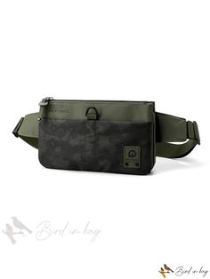 Bird in Bag - Cobody Block Waist Bag Green Casual Bags With Anti-theft Pocket, Khaki Bags With Anti-theft Pocket For Everyday Use, Casual Rectangular Belt Bag With Anti-theft Pocket, Casual Pouch Bag With Anti-theft Pocket, Green Bag With Anti-theft Pocket For Daily Use, Casual Belt Bag With Cell Phone Pocket For Commuting, Casual Shoulder Bag With Anti-theft Pocket For Commuting, Casual Crossbody Shoulder Bag For Commuting, Green Crossbody Bag With Anti-theft Pocket