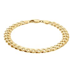 This Giorgio di Vicenza 14k Gold Over Silver Curb Chain Bracelet is a versatile and sophisticated accessory that effortlessly enhances any outfit, making it a must-have for any jewelry collection. Click on this JEWELRY & WATCHES GUIDE to learn about fit, styles, materials and more! This Giorgio di Vicenza 14k Gold Over Silver Curb Chain Bracelet is a versatile and sophisticated accessory that effortlessly enhances any outfit, making it a must-have for any jewelry collection. Click on this JEWELRY & WATCHES GUIDE to learn about fit, styles, materials and more! FEATURES Chain type: curb Length: 8 in. Chain width: 7.5 mm Clasp: lobster-claw Nickel free Metal: sterling silver Plating: 14k gold Finish: polished Packaging: velvety pouch Size: 8". Color: Gold Tone. Gender: male. Age Group: adult. Gold-tone Curb Chain Bracelet For Gift, Gold-tone Curb Chain Bracelets Gold-plated, Gold-toned Sterling Silver Curb Chain Bracelet, Luxury Gold-tone Curb Chain Bracelet, Luxury Gold-tone Polished Finish Chain Bracelet, Curb Chain Bracelet, Outfit Making, Curb Chain, Lobster Claw