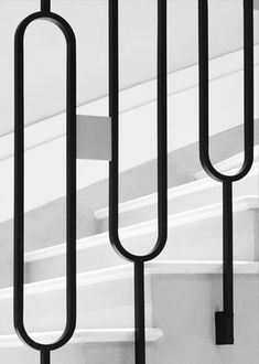 black and white photograph of some metal bars