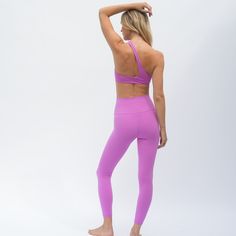 Super high rise, super supportive, super quick drying, super dope. Made from LOF's own Super Moves Fabric, created for super people up to super sweaty things. Plays well with others, these leggings pair well with all LOF bikini tops and Super Moves tops. Moisture-wicking Yoga Leggings, Functional Pink Sports Tights, Sportswear Tights With Light Support For Yoga, Yoga Tights With Light Support, Purple Micro-elastic Activewear For Workout, Functional Purple Leggings For Training, Functional Pink Leggings For Pilates, Micro-elastic Purple Activewear For Workout, Sporty Purple Tights For Sports