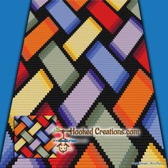 an image of a colorful tie made out of legos and plastic bricks with the words hooked creations on it