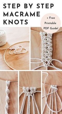 step by step macrame knot instructions for beginners