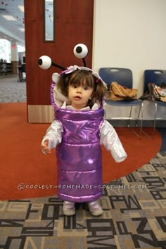 Monsters Inc Boo, Baby Kostüm, Homemade Costumes, Fantasias Halloween, 자수 디자인, Cute Halloween Costumes, Baby Halloween Costumes, Cute Costumes