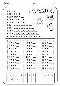 a printable worksheet for the number two and three digities in spanish