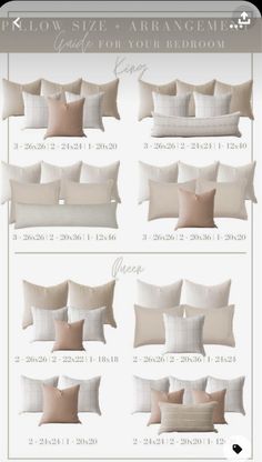 pillows size guide for your bedroom