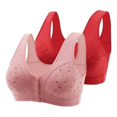 Wycnly Full Figure Bras for Women 2pcs Front Closure Plus Size Comfort Compression Push up Bralettes Elder Full Coverage Seamless Wireless Bras Sports Bra Pack Summer Saving Bras PLEASE NOTE: Our clothes all are designed for Asian figure,which means would be smaller than normal US sizes Colors may be slightly different depending on computer and monitor settings. Please check the Size Chart before order. If you are not sure the size, please send message to us. Product Description: Season:Spring,S Bra Size Chart, Bra Pack, Womens Bra, Bras Black, Bras Lace, Wireless Sports Bra, Wireless Bras, Fashion Everyday, Bra For Women