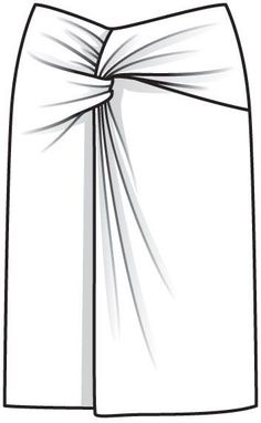 the front view of a white skirt with a large bow on it's side