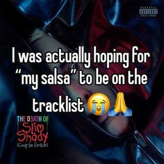 i was actually hoping for my salsa to be on the tracklist