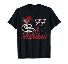 a black t - shirt with the words fabulous and fabulous on it