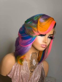 Exotic Hair Color, Exotic Hairstyles, Dyed Hair Inspiration, Beautiful Hair Color, Dope Hairstyles, Hair Shows, Colorful Hair