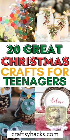 christmas crafts for teenagers that are great to do with the kids and they have fun