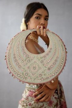 Shop for Torani Jaituni Lolita Sheesham Hobo Bag Online at Aza Fashions Indian Bags, Bohemian Potli Bag With Handwork, Luxury Bohemian Potli Bag For Festivals, Traditional Embroidered Shoulder Bag With Motifs, Festive Bohemian Embroidered Potli Bag, Traditional Bags With Intricate Multicolor Embroidery, Ethnic Bag, Embroidered Belt, Embellished Bags