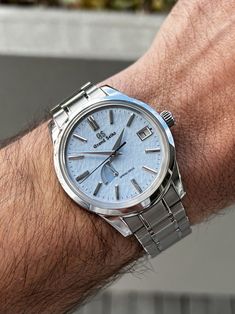 Grand Seiko Skyflake SBGA407 Grand Seiko Snowflake, Vintage Seiko Watches, Men's Collection, Style Ideas, Moose, Men's Fashion