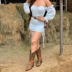 Checkout - Poshmark Vaquera Dress Outfit, Dress And Boots Outfit Country, Ranch Wedding Outfit Guest, Baile Outfits Mexican, Tequila Outfit, Western Hoco, Ranchero Outfits Women, Quince Outfit Ideas