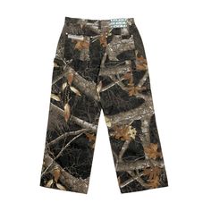 Straight loose fit pants. Screen printed RealTree Black canvas. 100% heavy cotton fabric. Zipper closure with Cold engraved on button. Tool pockets and hammer loop. Our carpenter pants blend workwear reliability with the trendy digital Realtree camo, ensuring comfort and durability. Male (182cm, 5'11"): L - Female (180cm, 5'10"): L Real Tree Camouflage Pants, Casual Cotton Hunting Pants, Outdoor Camouflage Cotton Pants, Utility Hunting Pants With Pockets, Outdoor Five Pocket Cotton Pants, Outdoor Cotton Pants With Five Pockets, Y2k Outfits Street Styles, Cargo Pants Baggy, Recycled Outfits