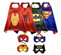 children's capes with masks on them