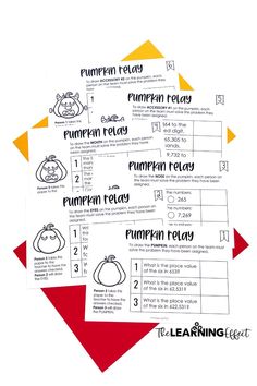 four pumpkin retells are shown on top of each other with the words pumpkin retell