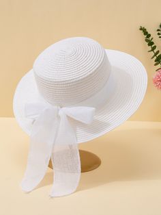 White Hats For Women, White Sun Hat, Shein Accessories, Beach Hats, Womens Hats Fashion, Artist Hat, Cream Wedding Dresses, Bridal Shoes Low Heel, Crochet Beret