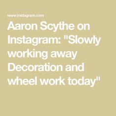 Aaron Scythe on Instagram: "Slowly working away 
Decoration and wheel work today" Pot Design, July 28, Work Today, Wheel, On Instagram, Instagram, Design