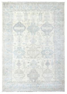 Oushak Handwoven Transitional Rug Blue Coastal Rug, Blue Persian Rug, College Bedroom Apartment, Coastal Rugs, Light Blue Rug, Apartment Bedroom, Transitional Rug, College Apartment, Transitional Rugs