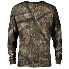 Realtree Branded Crew. 240 GSM 55% Cotton 45% Polyester Soft Hand Allover Fleece. Realtree Allover Camo. Realtree Men's Multiple Colors/Finishes Fleece Long Sleeve Sweatshirt (Medium) Polyester | RT1M-13622 APX M Casual Camouflage Fleece Hoodie, Long Sleeve Camo Shirt, Camouflage Long-sleeved Hoodie For Winter, Camouflage Fleece Hoodie Sweatshirt, Cheap Long Sleeve Camouflage T-shirt, Mens Fleece, Soft Hands, Long Sleeve Sweatshirts, Camo