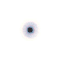 a black and white image of a circular object in the sky with only one eye visible