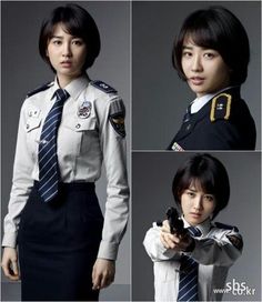 Police Uniforms Female, Japanese Police Uniform, Policewoman Outfit, Korean Police Uniform, Police Uniform Drawing, Police Outfit Women, Police Women Uniform, Police Uniform Female, Police Reference