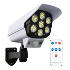 an outdoor security light with remote control