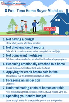 the 8 first time home buyer makes info