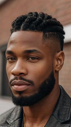 Exploring 40 Trendsetting Black Men’s Hairstyle Ideas: Fades Twists and Natural Looks Square Face Shape, Square Face, Hair Essentials, Square Faces