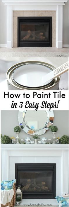 how to paint a fireplace mantel in 3 easy steps