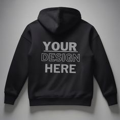 Black Sports Hoodie With Branding, Customizable Black Sporty Hoodie, Customizable Black Sweatshirt For Streetwear, Customizable Black Casual Sweatshirt, Tee Mockup, Growing Business, Sleeve Cuff, Life Design, Grow Business