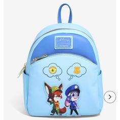 Brand New With Tags. Blue Disney Backpack With Adjustable Strap, Blue Backpack For Theme Park, Blue Standard Backpack For Theme Park, Mermaid Backpack, Pop Bag, Stitch Backpack, Disney Zootopia, Casper The Friendly Ghost, Judy Hopps