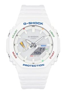 Casual White Watches For Outdoor, Casual White Outdoor Watches, White Analog Digital Watch For Outdoor, G Shock White, Automatic Watch Winder, Watch Storage, Casio G Shock, 200m, G Shock