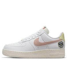 Sporty White Nike Air Force 1 For Spring, Sporty Nike Air Force 1 For Spring Streetwear, White Nike Air Force 1 For Spring Sports, Spring Nike Air Force 1 Sporty Style, Nike Air Force 1 Sporty Spring Edition, Nike Air Force 1 Sporty Style For Spring, Sporty Nike Air Force 1 For Spring, Nike Custom Sneakers With Gum Sole For Spring, White Nike Air Force 1 Lace-up For Spring