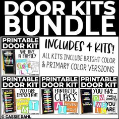 the door kits bundle includes 4 kit's for primary and secondary school students to use