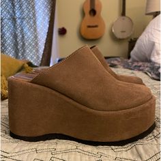 Hard To Find Mules! Love These Clogs! Ready To Swap Them Out. Free People Mantra Black Suede Platform Mules Sz 37 Gently Used Without Box Fast Shipping Platform Mules, Free People Shoes, Mule Clogs, Mules Shoes, Hard To Find, Mantra, Black Suede, Clogs, Free People